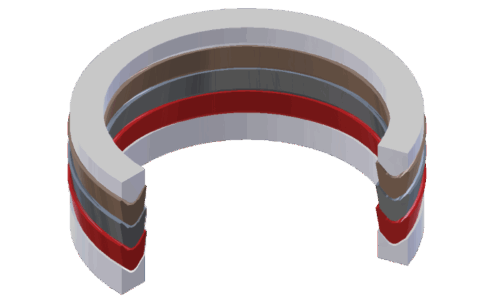 Кольцо опорное КО 350*390*8,4 ГОСТ 22707-77 полиуретан