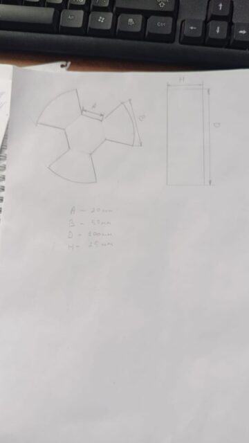 Звездочка  25х100 по чертежу 3010-01